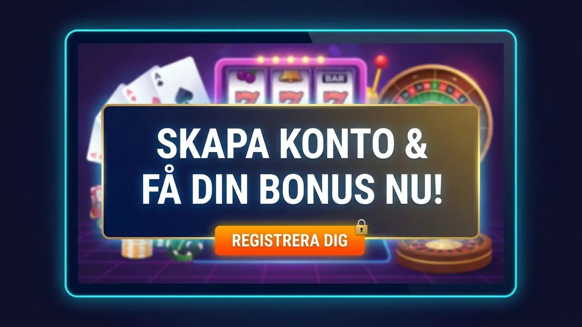 Registrera dig med bonus