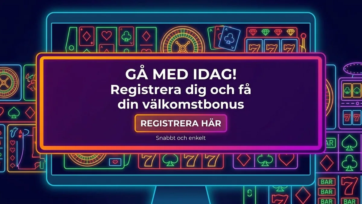 Registrera dig med bonus